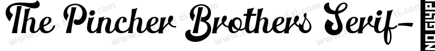 The Pincher Brothers Serif字体转换